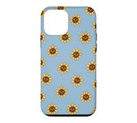 Cute Sunflower Flower Doodle Pattern Case for iPhone 12 mini