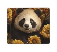 Cute Sunflower Mouse Pad with Stitched Edge, Comfortable Mouse Pads with Non-Slip Rubber Base Gaming Mouse Mat Washable Mousepads Computers Laptop Desk Accessories for Office 7 x 8.6 in
