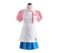 Cute Super Dangan 2 Mikan Tsumiki Cosplay Costume For Cosplay Lovers Easy Care Cotton Cosplay Nurse Uniform Complete Set As Shown S