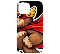 Cute Superhero Bigfoot Cartoon Masked Hero Character Funny Case for iPhone 15