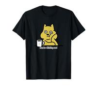 Cute Surreal Philosophy Design with Playful Japanese Dog T-Shirt