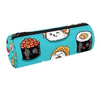 Cute Sushi Pattern Pencil Case Pen Pencil Case Simple Stationery Bag Holder, 7.9x2.5in