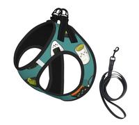 Cute Sushi,Pet Harness,Adjustable Reflective Dog Harness,Pet Leash Vest,S