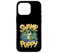 Cute Swamp Puppy Cartoon Gator Case for iPhone 16 Pro
