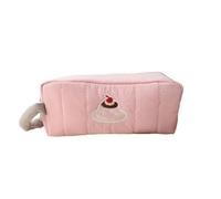 Cute Sweet Large Capacity Handle Pencil Case Portable Trend Student Stationery Box Pen Bag Women Girl Cosmetic Storage Bag Gifts