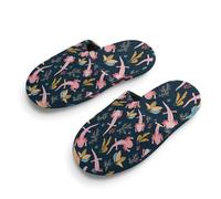 Cute Swimming Axolotl Vector Pattern Unisex Slippers Warm House Shoes Indoor Slipper Boys And Girls