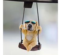 Cute Swinging Golden Retriever Car Pendant,Car Rearview Mirror Hanging Ornament Dog Auto Interior Home Decoration Accessories Birthday Gift for Family Friends Birthday Gift for Family Friends