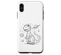 Cute T-Rex Dinosaur Space Explorer Cosmic Dino Adventure Case for iPhone XS Max