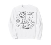 Cute T-Rex Dinosaur Space Explorer Cosmic Dino Adventure Sweatshirt