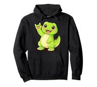 Cute T-Rex Sign Language ASL Love Interpreter Pullover Hoodie