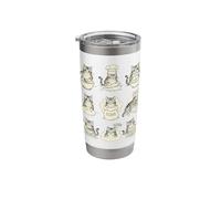 Cute Tabby Cat Baking Pastry Chef Stainless Steel Insulated Tumbler