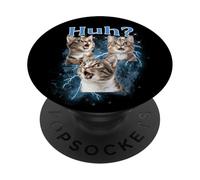 Cute Tabby Cat Silly Cats PopSockets Adhesive PopGrip