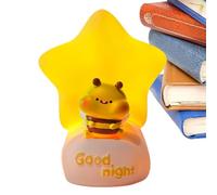 Cute Table Lamp | Bee Star Moon Desktop Decor,Decorative Bedside Lamp,for Living Room Bedroom Study Bedside Nightstand Bookshelf Professionals Students Designers Writers Readers Office