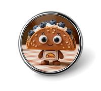 Cute Taco Badges Pin, Personalized Exquisite Round Badge, 1 Inch Button Pins for Women And Men, Decorative Metal Round Brooch for Clothing, Backpacks, And Hats