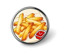 Cute Taco Pizza Round Alloy Clothing Brooch