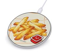 Cute Taco Pizza Round Fast Wireless Charging Pad