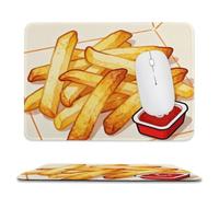 Cute Taco Pizza Stitched Edge Mouse Pad
