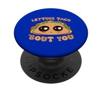 Cute Taco Pun Funny Food Lover Phrase PopSockets Adhesive PopGrip