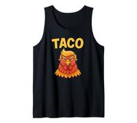 Cute Taco Trump Always Chickens Out Funny Let's Go Meme Tank Top
