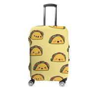 Cute Tacos Travel Luggage Cover Washable Anti-Scratch Baggage Suitcase Protector L