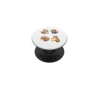 Cute Tanuki Raccoon Dog Japanese Chibi Animal PopSockets Adhesive PopGrip