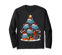 Cute Tardigrade Water Bear Microbiology Christmas Tree Xmas Long Sleeve T-Shirt