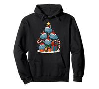 Cute Tardigrade Water Bear Microbiology Christmas Tree Xmas Pullover Hoodie