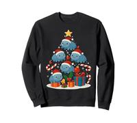 Cute Tardigrade Water Bear Microbiology Christmas Tree Xmas Sweatshirt