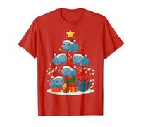 Cute Tardigrade Water Bear Microbiology Christmas Tree Xmas T-Shirt