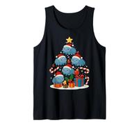 Cute Tardigrade Water Bear Microbiology Christmas Tree Xmas Tank Top