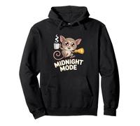 Cute Tarsier Midnight Mode Coffee Lovers Pullover Hoodie