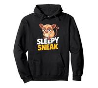 Cute Tarsier Sleepy Sneak Big Eyes Pullover Hoodie
