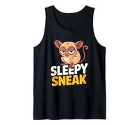 Cute Tarsier Sleepy Sneak Big Eyes Tank Top