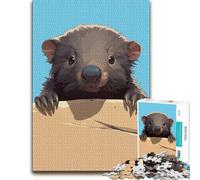 Cute Tasmanian Devil Cartoon Illustration Jigsaw Puzzle, 1000 Piece | A gift idea for puzzle lovers for festive downtime for puzzle fans.