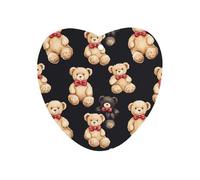 Cute Tddy Bears Automotive Air Fresheners Mirror Aromatherapy Tablets Ornament Car Fragrance Scented Cards Love form