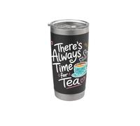 Cute Tea Drinker Tea Time Stainless Steel Insulated Tumbler