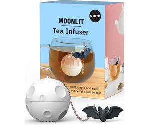 Cute Tea Strainers - Loose Leaf Tea Steeper, Tea Infuser for Loose Leaf Tea, Tea Diffusers, Tea Accessories, Mushroom Gifts, Cute Kitchen Accessories, White Elephant Gifts, (Moonlit, Spooky, Gothic)