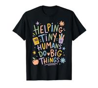 Cute Teacher Classroom Kindness Tiny Humans Big Things Value Graphic T-Shirt