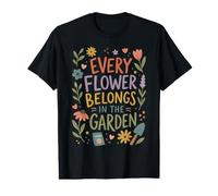 Cute Teacher Garden Flowers Classroom Belonging Aesthetic Value Graphic T-Shirt