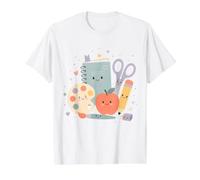 Cute Teacher School Classroom Art Fun Value Graphic T-Shirt, Men, White, XL