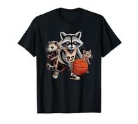Cute Team Raccoon Basketball Trash Panda Champ Talker Game T-Shirt