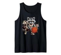 Cute Team Raccoon Basketball Trash Panda Champ Talker Game Tank Top