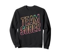 Cute TEAM SOBER Sobriety AA Sponsor NA Goal Living Girls Sweatshirt