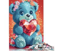 Cute Teddy Bear 1000 Pieces Puzzles for Adults & Teenager Teenager Man Woman Gift 1000pcs (75x50cm)