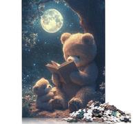 Cute Teddy Bear 1000 Pieces Puzzles for Teenagers Gifts Wooden Puzzle Jigsaws for Adults Home Educational Games DIY Toys 1000pcs (75x50cm)