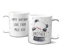 Cute Teddy Bear Brother Mug, Personalised mug for Brother, Personalised cup for Brother, Personalised gift for Brother, Personalised present for Brother, Personalised Fathers Day, Birthday Mug