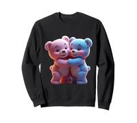 Cute teddy bear couple funny unisex design for tee Sweatshirt