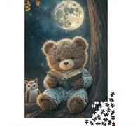Cute Teddy Bear Puzzle Jigsaw Creative Puzzles For Grown Ups 500 Piece Jigsaw Puzzles For Adults And Teenagers Jigsaw Puzzle Educational Toys Gift 500pcs (52x38cm)