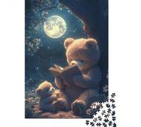 Cute Teddy Bear Puzzle Jigsaw Creative Puzzles For Grown Ups 500 Piece Jigsaw Puzzles For Adults And Teenagers Jigsaw Puzzle Educational Toys Gift 500pcs (52x38cm)