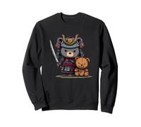 Cute Teddy Bear Samurai with Ninja Sword Costume Sweatshirt
